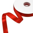 thumbnail image 2 of Double Face Satin Ribbon Red 7/8 Inch X 50 Yards, 2 of 6