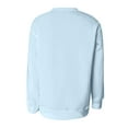 thumbnail image 4 of Crewneck Sweatshirts Women Long Sleeve Crew neck Sweatshirt Cute Pullover Tops Lightweight Fall Winter Outfits 2025 Light Blue L, 4 of 5