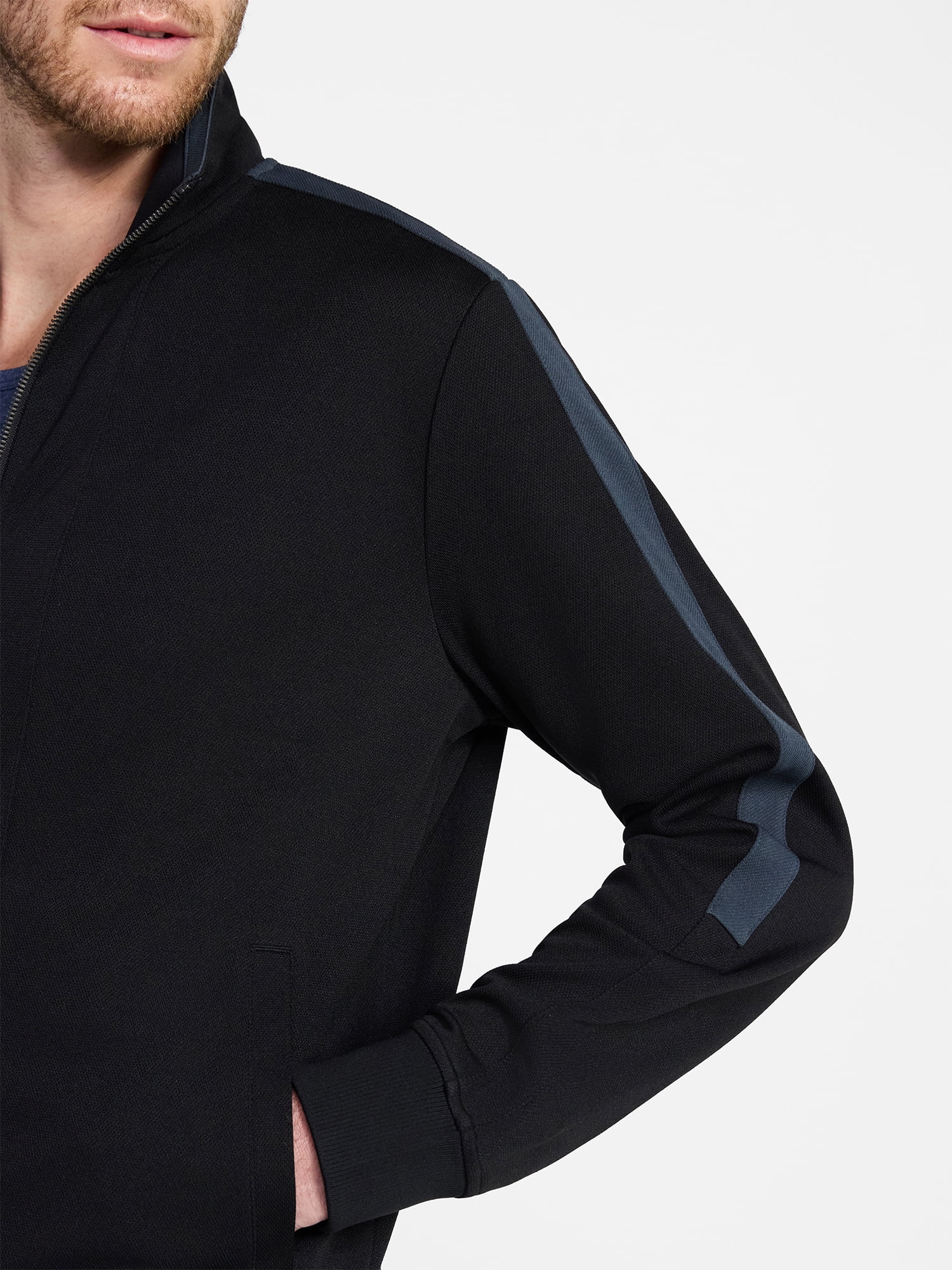 Athletic Works Men's and Big Men's Tricot Track Jacket, Sizes S-3XLT
