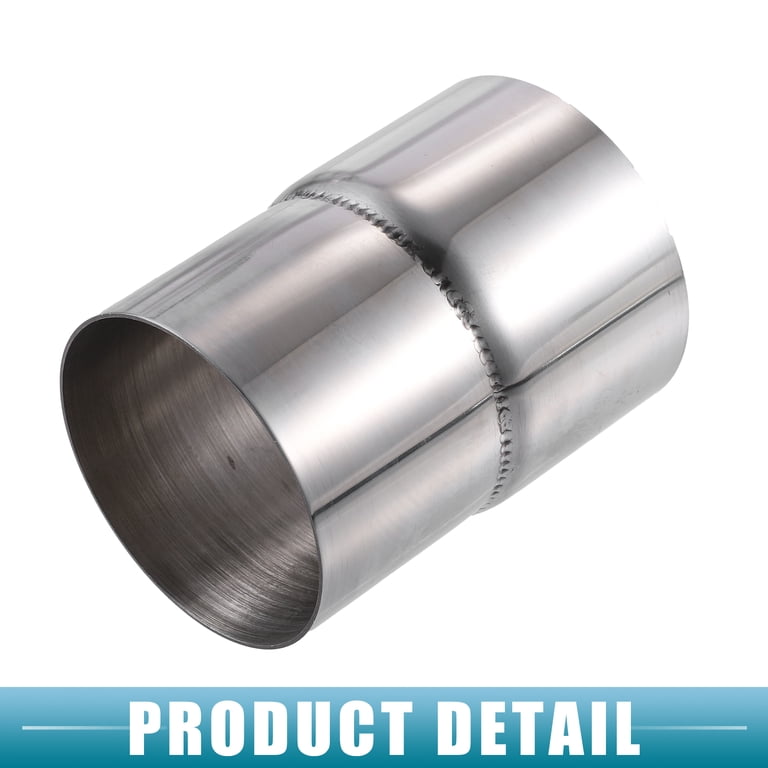 2-Pack Stainless Steel Exhaust Pipe Adapter - 2.75" To 3" Reducer Connector For Car Exhaust Systems