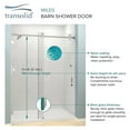 thumbnail image 6 of Transolid MBD607608C-R-PC 76" High X 59" Wide Bypass Frameless Shower Door - Chrome, 6 of 6