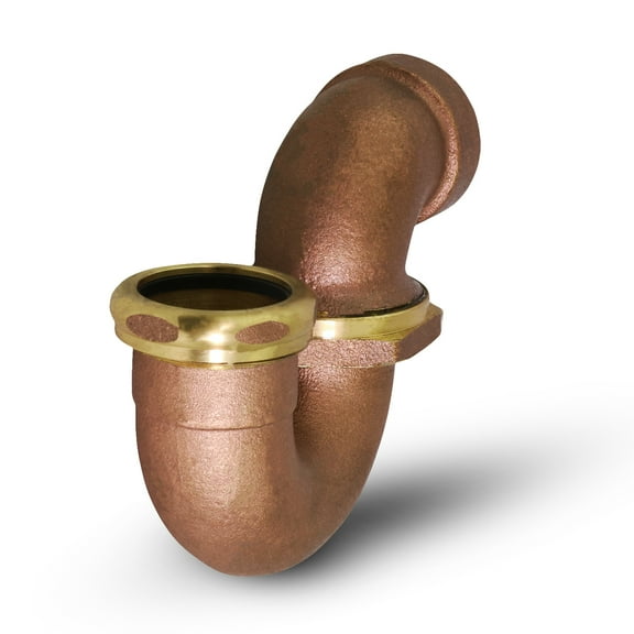 Highcraft 13172 LA Pattern Trap for Tubular Drain Applications, 1-1/2 in. SWT x 1-1/2 in., Brass