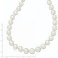 thumbnail image 3 of 14K Yellow Gold 9.5-12mm White Saltwater Cultured South Sea Graduated Pearl Necklace Made In Canada xf468-18, 3 of 5