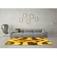 thumbnail image 3 of Ahgly Company Indoor Rectangle Abstract Yellow Modern Area Rugs, 2' x 5', 3 of 4