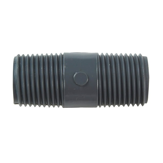 Boquilla de PVC Mueller de 1,3 cm MPT x 3,8 cm L Schedule 80