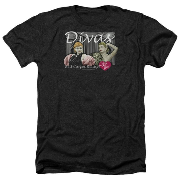 I Love Lucy - Divas - Heather Short Sleeve Shirt - Large
