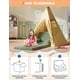 thumbnail image 4 of QinaQin Sofá infantil 2 en 1 convertible, sillón para toddler con tela teddy fleece suave, se despliega como camita cómoda para cuarto de juegos, guardería o regalo de cumpleaños, 4 of 8