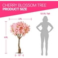 thumbnail image 3 of Artificial Cherry Blossom Tree 4ft – Pink Tree – Home, Wedding, Party Decor – Indoor & Outdoor – 4ft, 3 of 5
