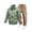 Green, variant on 2 Piece Cargo Tracksuits for Men Casual Hiking Jogging Sport Outfits Full Zip Lightweight Jacket and Pant Sets (M, Yellow)
