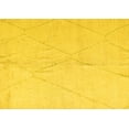 thumbnail image 1 of Ahgly Company Machine Washable Indoor Rectangle Solid Yellow Modern Area Rugs, 7' x 10', 1 of 4