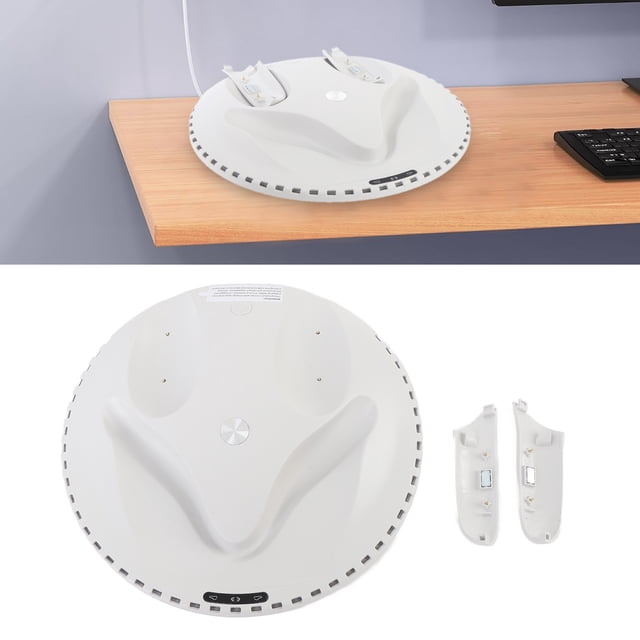 Support de Casque VR à Chargement Rapide 30W avec Éclairage RVB, 2 Piles Rechargeables pour Station de Chargement de Casque VR 3S, Support de Charge VR pour Contrôleur de Casque