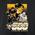 thumbnail image 4 of Men's Sidney Crosby Black Pittsburgh Penguins 600 Career Goals T-Shirt, 4 of 4
