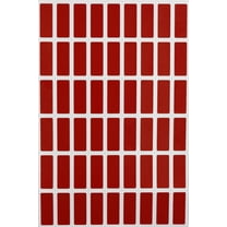 Royal Green Cable Tags Stickers 1 inch x 3/8 inch - Rectangle Stickers Sheets in Red Velvet (25mm x 10mm) - 1350 Pack
