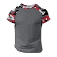 thumbnail image 5 of TrendOFT Summer Shirts For Men Camo Pattern Crew Neck Short Sleeve Tee Loose Fit Breathable Outdoor Casual Daily Wear Mens Tops Red M, 5 of 6