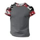 thumbnail image 4 of Playeras Cuello V Para Hombre, Camiseta Informal De Moda Con Estampado De Camuflaje, Cuello Redondo Y Manga Corta, 4 of 5