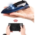thumbnail image 2 of DFERGX Mini High-Speed RC Boat LED Light Adventure Racing Boat Competitive Rowing Waterproof Toys Children's RC Boat Water Toy Gifts for Adults and Boys Bathtub Toy, 2 of 5