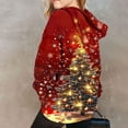 thumbnail image 6 of Lorytime Hoodies for Girls with Bows Boys Christmas Tree Snowflakes Sweatshirt Long Sleeve Tops with Pocket Pullover Red, 6 of 6