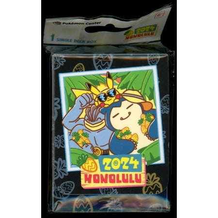 Pokemon 2024 World Championships Honolulu Hawaii Deck Box Snorlax Machamp Pikachu Beach Day