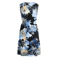 thumbnail image 7 of Gamivast Dresses for Women Sleeveless V Neck Empire Waist A-Line Midi Dress Floral Print Button Down Flowy Flattering Casual Work Summer Dresses Spring Dresses, 7 of 7