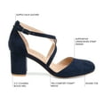 thumbnail image 3 of Journee Women's Foster D'Orsay Block Heel Pump, Wide Width Available, 3 of 10
