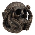 thumbnail image 6 of Fantasy Cthulhu Monster Octopus Skull With Tentacles Sucker Arms Figurine 7"L, 6 of 9