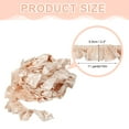 thumbnail image 2 of Uxcell 11 Yards 3D Pleated Chiffon Lace Trim 2" Width Satin Ruffle Ribbon Pleated Sewing Fabric Trim Camel, 2 of 7