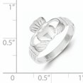 thumbnail image 2 of 925 Sterling Silver Ring Claddagh Celtic, 2 of 6