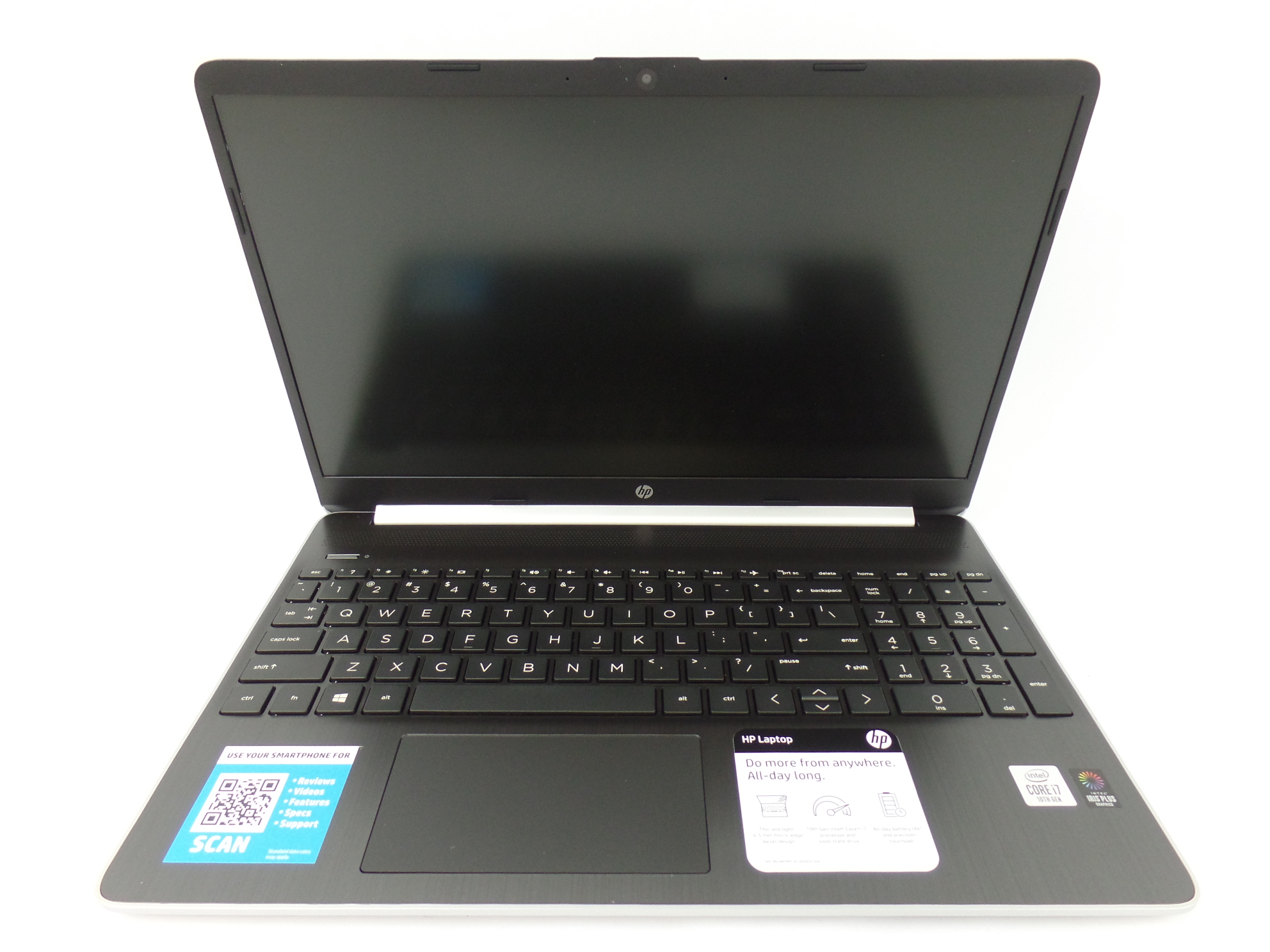 Used (good working condition) HP 15-dy1078nr 15.6" HD i7-1065G7 1.3GHz 8GB 256GB SSD Iris Plus W10H Laptop SD - image 2 of 6