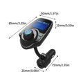 thumbnail image 2 of In Car FM Transmitter Radio Adapter MP3 Player Bluetooth-compatible 5.0 Wireless, 2 of 6