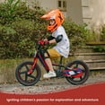 thumbnail image 5 of Lightweight Electric Dirt Bike for Kids, 340W Racing Grade Motorcycle for Ages 5-12, Detachable Battery, Safe Speeds up to 10 mph, 16 inch Tires, Red, 5 of 6