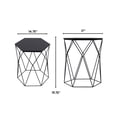 thumbnail image 4 of Serta at Home Element Geometric Side Table in Midnight Black, 4 of 6