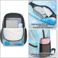 thumbnail image 4 of 17 Inch Lightweight Backpack,PVC Waterproof Oxford Fabric, Ergonomically Designed, with Large Capacity, Frozen Aesthetic Pattern, 4 of 5