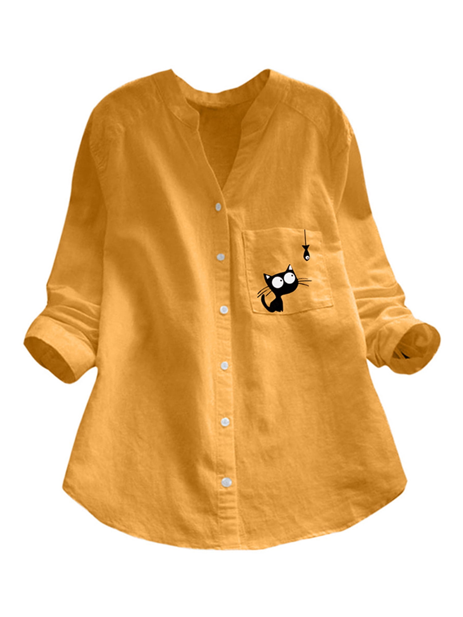 linen v neck shirt