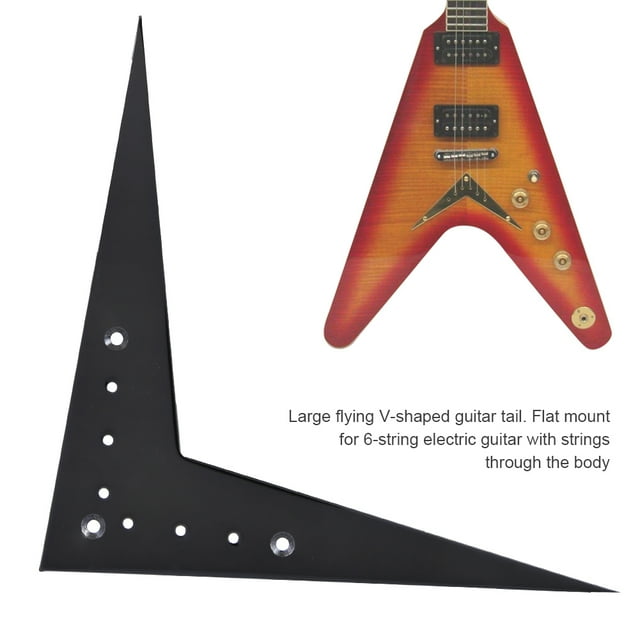 Guitarra voladora en forma de Barra v en forma de v, 10.4 mm de guitarra de 6 cuerdas de guitarra de costumbre de parada conun intervalo de cuerda preciso de 10.4 mm para