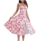 thumbnail image 2 of Puntoco Vestidos Mujer Moda Elegante Mujer Verano Impresión V-Cuello Sin Mangas Suelto Sin Mangas Vestido Con Tirantes, 2 of 4