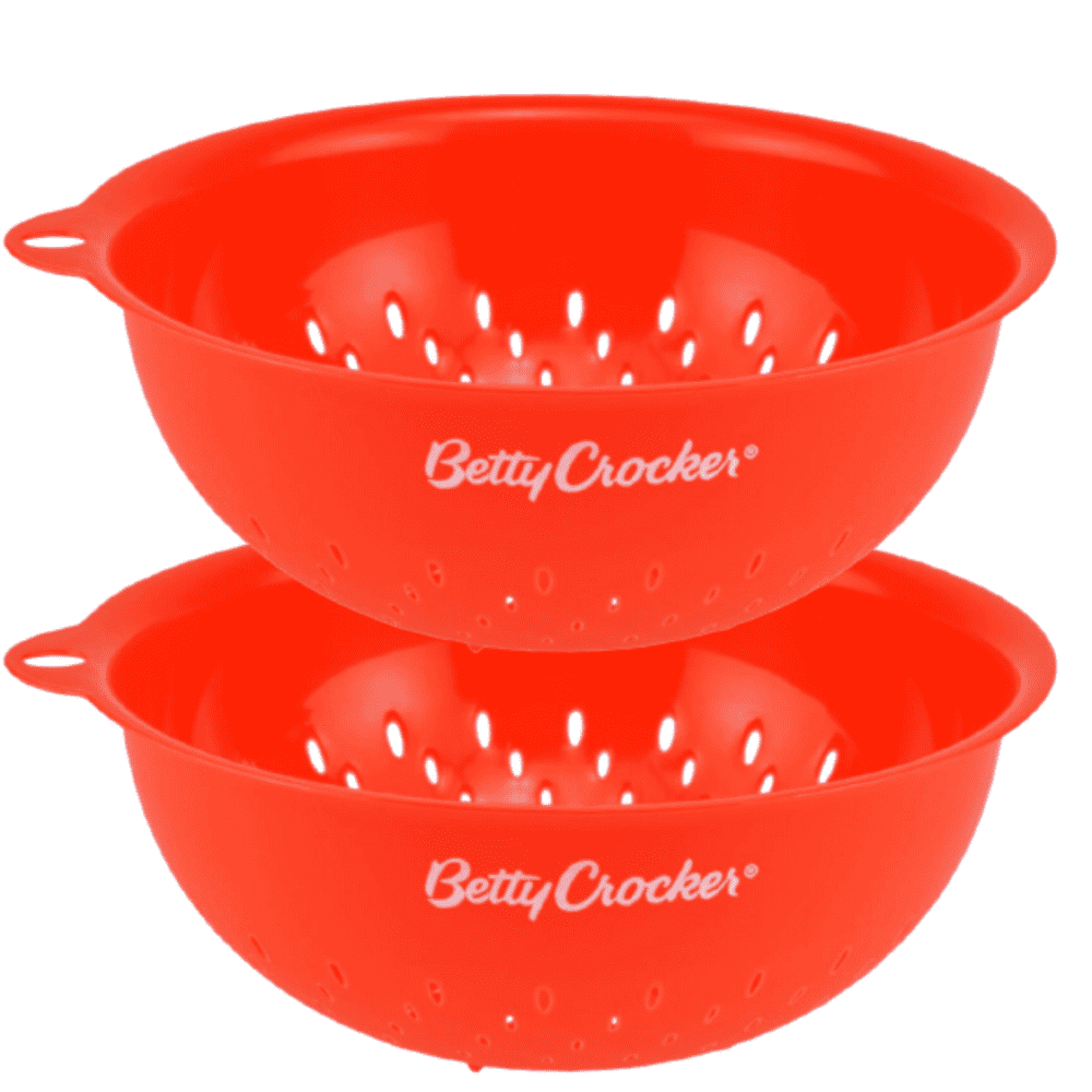 Strainer for Kitchen Plastic Red Colanders Food Strainer 8 in 2