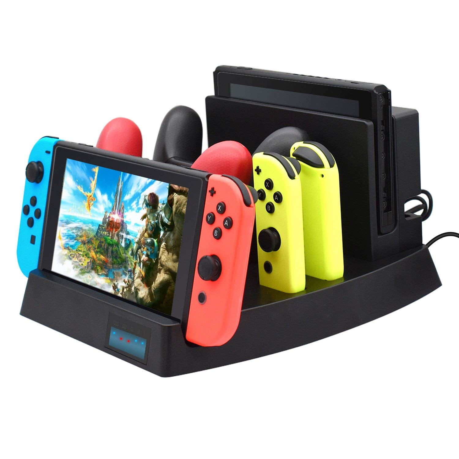 Switch Charging Dock Station for comfortable with Nintendo Switch,  Multi-functional Pro Controller Charger and Joycon stand- with 6 Game Cards  Storage | Walmart Canada