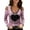 Pink, variant on Ichuanyi Womens Fall Tops, Clearance Fashion Woman V-Neck Long Sleeve Cold Shoulder T Shirt Autumn Printing Lace Blouse Tops