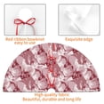 thumbnail image 7 of Cauagu 36" Christmas Tree Skirt Orchids Flowers Pattern Christmas Tree Decorations Tree Mat for Xmas Decorations Occasion Holiday Home Decor -36", 7 of 7