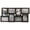 Brown, variant on Mainstays 4x6 8-Opening Linear Gallery Collage Picture Frame, Rustic Gray