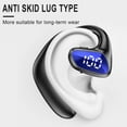 thumbnail image 5 of Bone Conduction Headphones, Wireless Bluetooth Open-Ear Sports Headphones with Mic, Type-C Quick Charging Long Battery Life, Upgrade Waterproof Earphones for Running, Cycling, Workout, Gift - Blue, 5 of 9