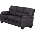 thumbnail image 3 of Home Square 3 Piece Set with Upholstered Chair Sofa and Loveseat in Charcoal, 3 of 10