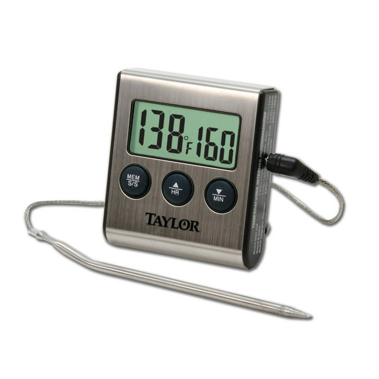 Taylor Programmable Digital Probe Kitchen Meat Cooking Thermometer