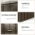 thumbnail image 3 of Domi Outdoor Living 190 Gallon Large Deck Box,Outdoor Storage for Patio Furniture, Organization and Storage for Outdoor Cushions, Garden Tools and Pool Toys, Lockable,Dark Brown, 3 of 7