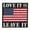 LOVE IT OR LEAVE IT, LARGE, variant on CROSS USA FLAG LARGE PATCH - Cross Designed inside US Flag, Thread Iron-On Heat Sealed / Sew-On PATCH - 7.5" x 11"