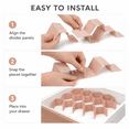 thumbnail image 5 of Underwear Drawer Dividers Adjustable Clothes Organizer DIY Plastic Grid Honeycomb Drawer Divider, 5 of 7