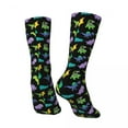 thumbnail image 4 of Derpy Dinosaurs Stockings Cute Animal Print Graphic Trendy Socks Autumn Anti Skid Socks Fe, 4 of 7
