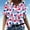 Blue summer tops 2023 women, variant on Dyegold Summer Tops for Women 2023, Summer 4th July Shirts for Women American Flag Patriotic Tops Casual Loose Henley Shirts Short Sleeve V Neck ​Blouses