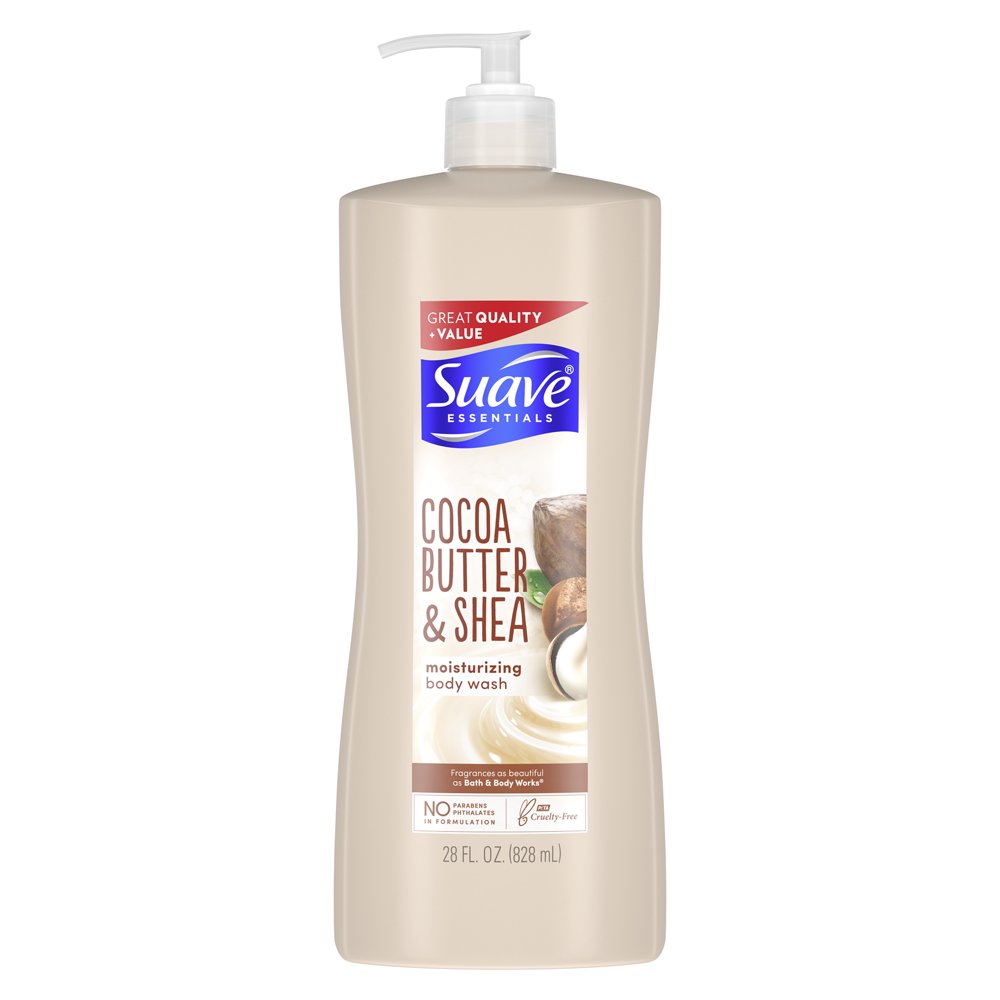 Suave Essentials Body Wash Creamy Cocoa Butter and Shea 28 oz Walmart