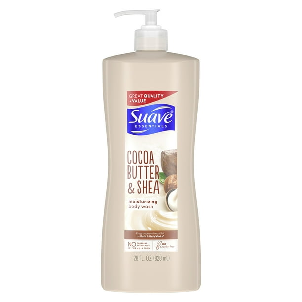 Suave Essentials Body Wash Creamy Cocoa Butter and Shea 28 oz Walmart